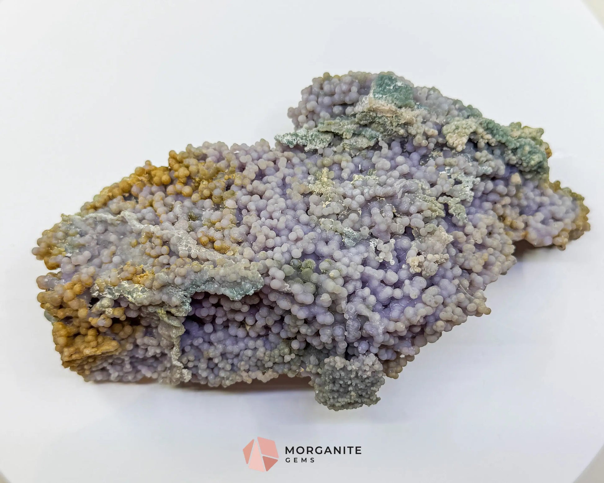 Grape Agate Cluster Specimen 506g – Large Purple Botryoidal Chalcedony for Healing Meditation & Display - Metaphysical