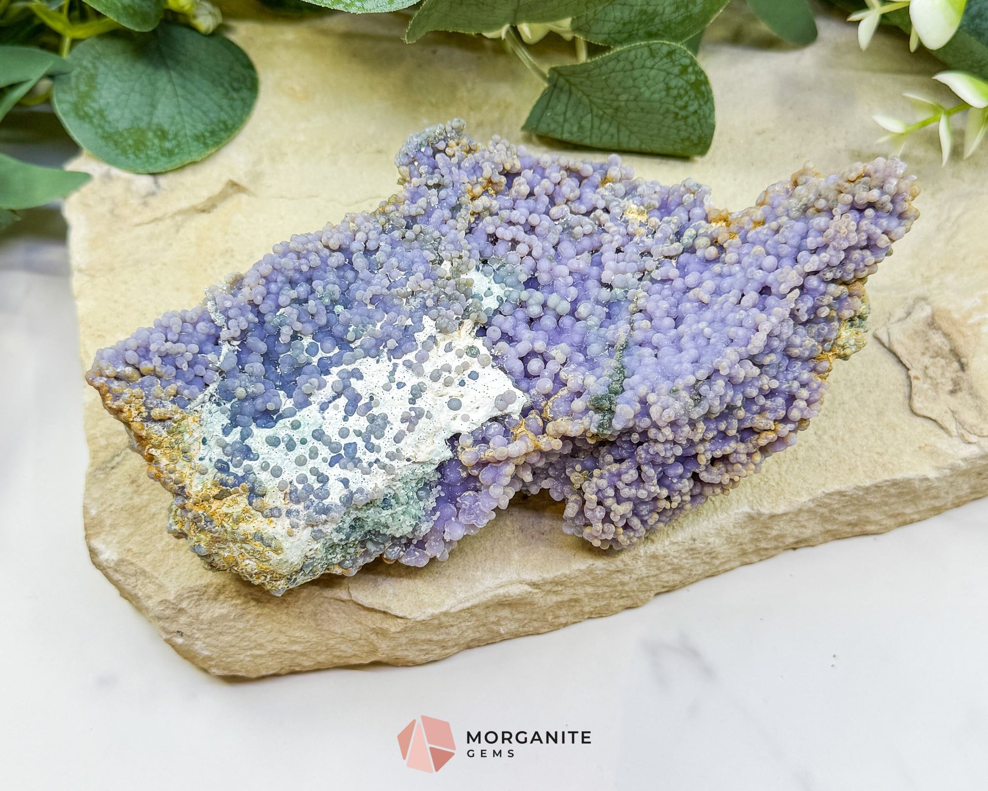 Grape Agate Cluster Specimen 506g – Large Purple Botryoidal Chalcedony for Healing Meditation & Display - Metaphysical