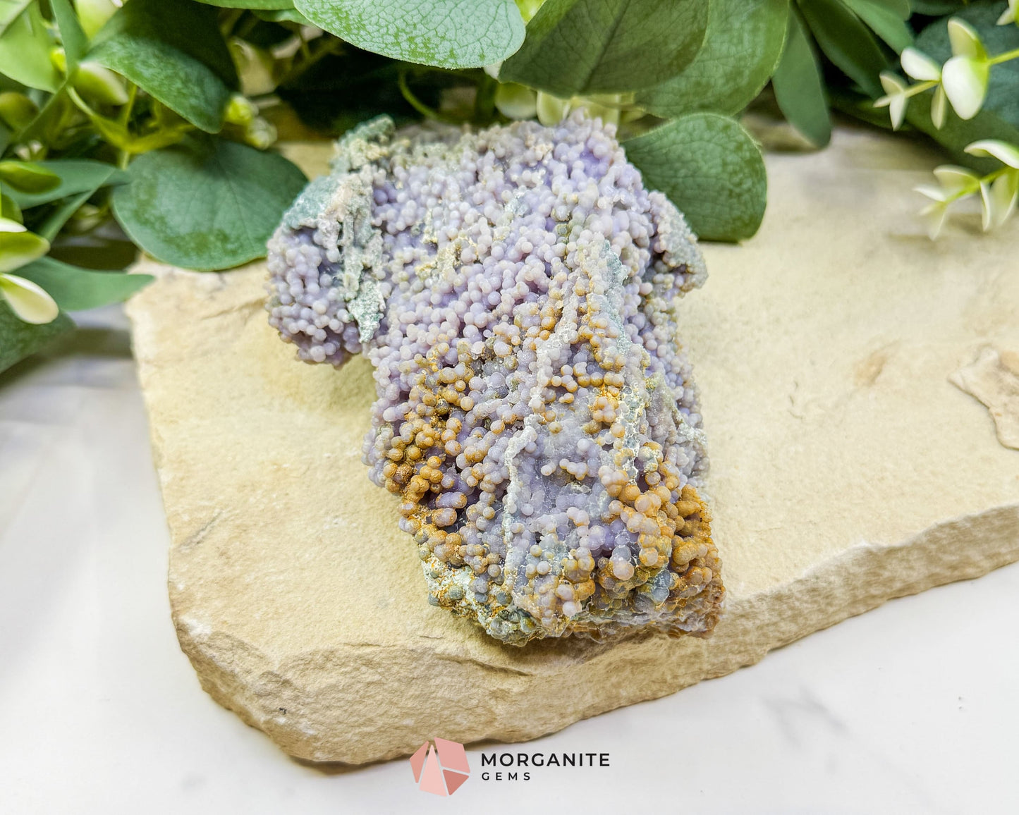 Grape Agate Cluster Specimen 506g – Large Purple Botryoidal Chalcedony for Healing Meditation & Display - Metaphysical