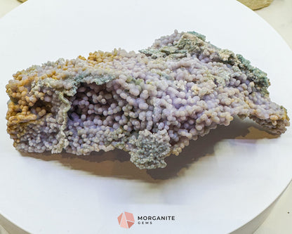 Grape Agate Cluster Specimen 506g – Large Purple Botryoidal Chalcedony for Healing Meditation & Display - Metaphysical