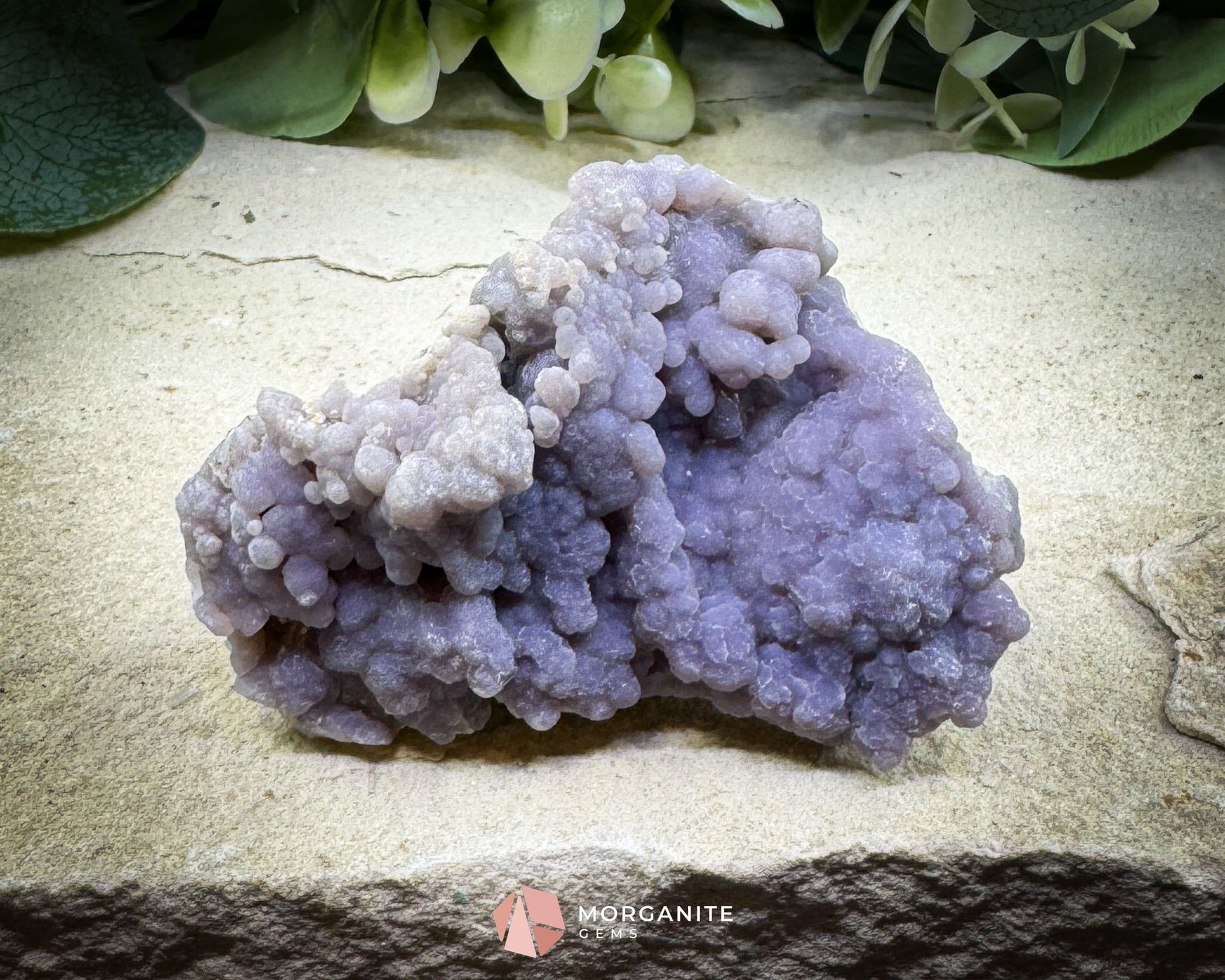 Grape Agate Cluster Specimen 74g – Small Purple Botryoidal Chalcedony for Meditation & Display - Metaphysical Crystals