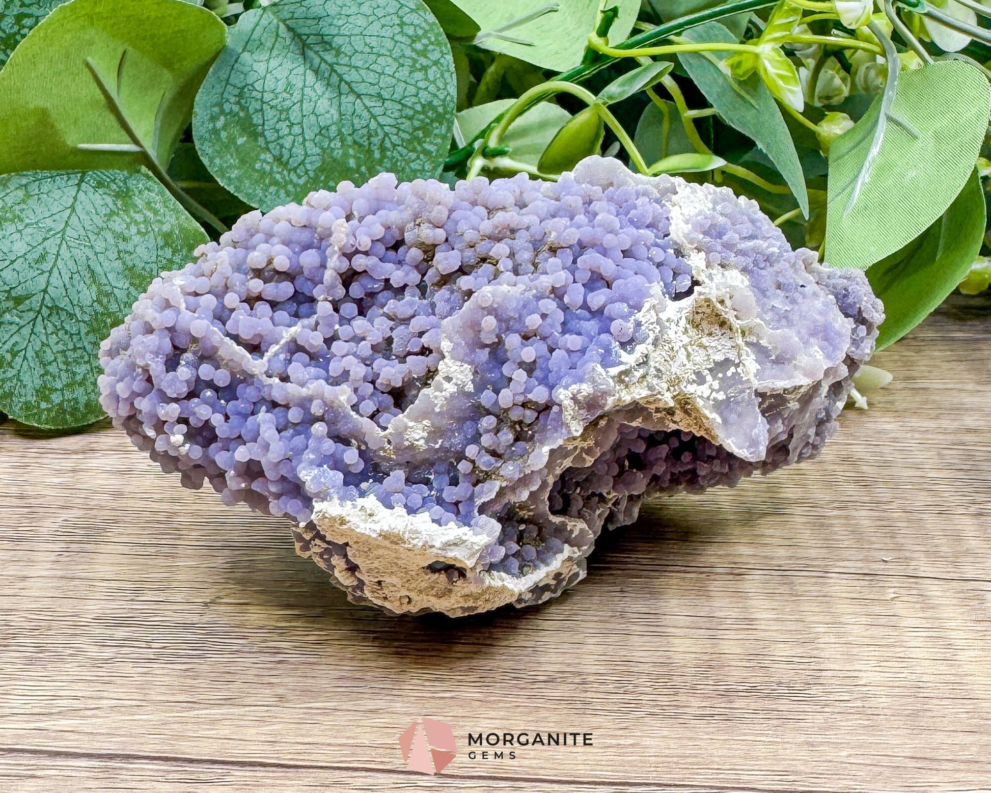 Grape Agate Crystal Cluster No. 2 – Rare Purple Chalcedony Botryoidal Formation for Healing & Spiritual Energy