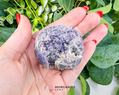 Grape Agate Sphere No. 1 (55mm) – Rare Botryoidal Chalcedony for Intuition & Dream Work - Metaphysical Crystals