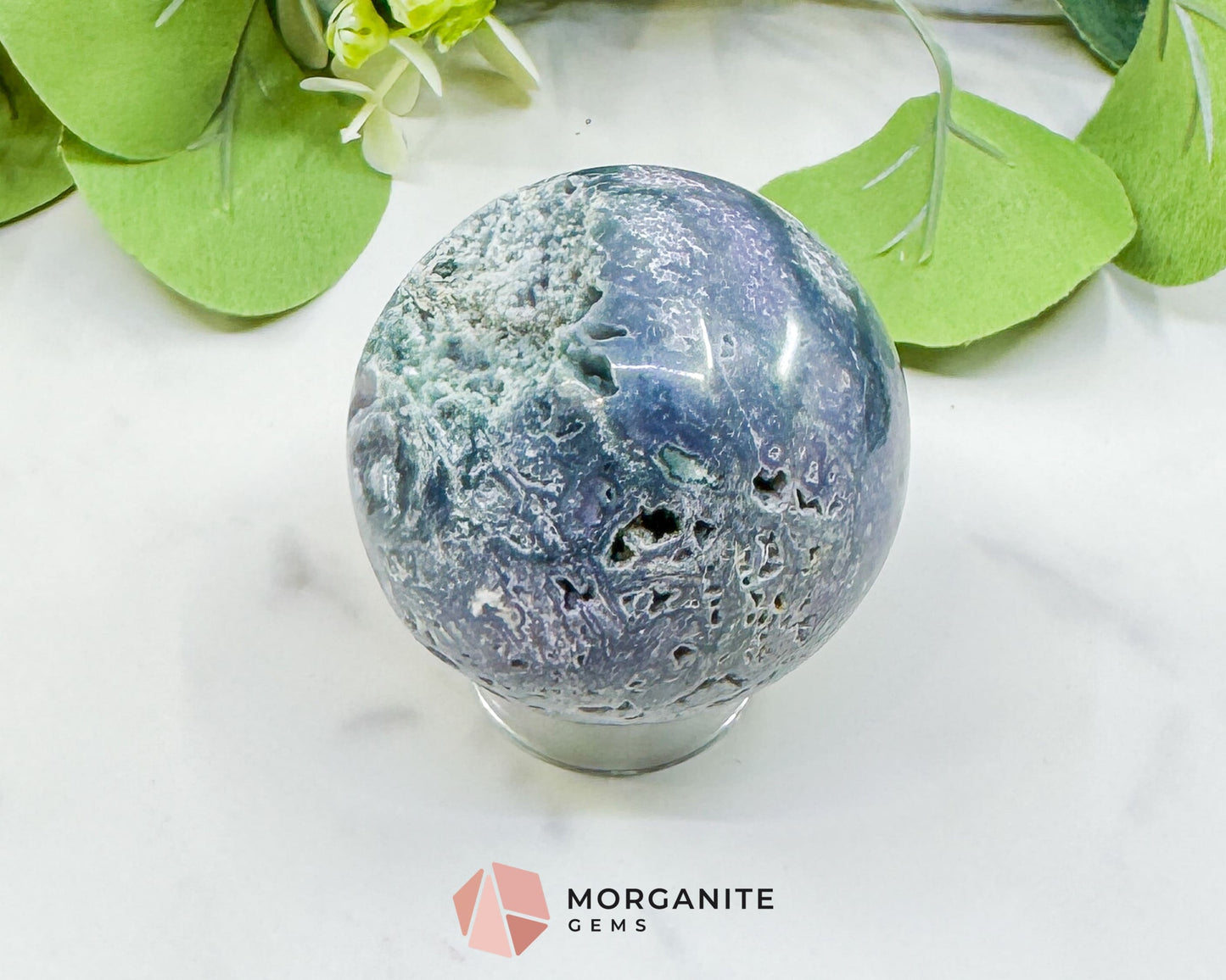 Grape Agate Sphere No. 4 (55mm) – Extra Large 7oz Purple & Green Botryoidal Chalcedony – Collector’s Dream Specimen