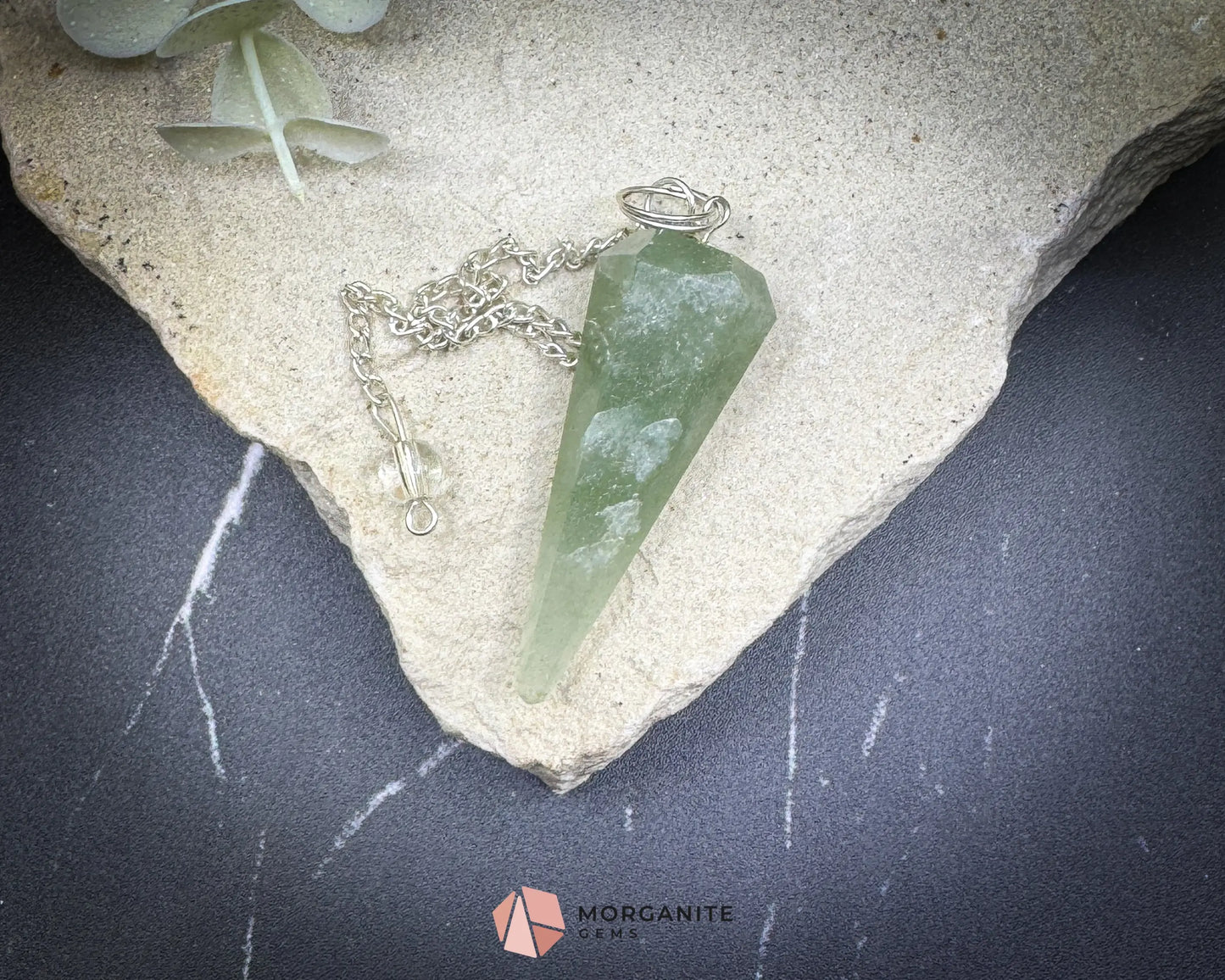 Green Aventurine Pendulum for Luck & Heart Energy - Metaphysical Crystals