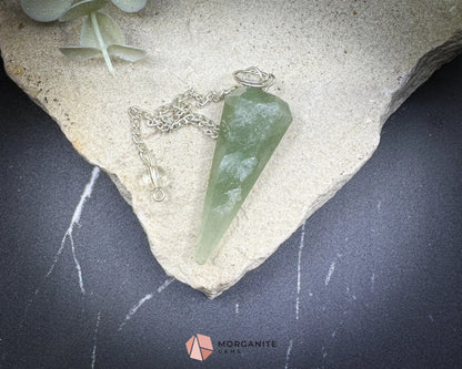 Green Aventurine Pendulum for Luck & Heart Energy - Metaphysical Crystals