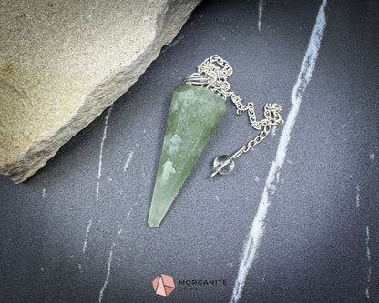 Green Aventurine Pendulum for Luck & Heart Energy - Metaphysical Crystals