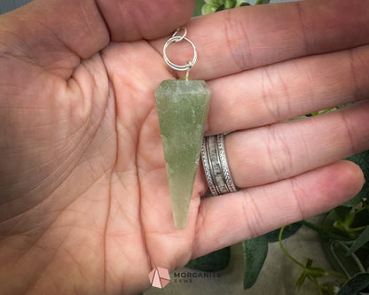 Green Aventurine Pendulum for Luck & Heart Energy - Metaphysical Crystals