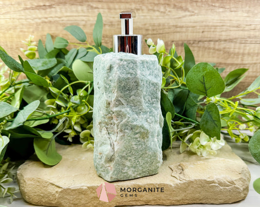 Green Aventurine Soap Dispenser No.1 – Crystal Decor for Abundance Healing & Luxury Spaces - Metaphysical Crystals