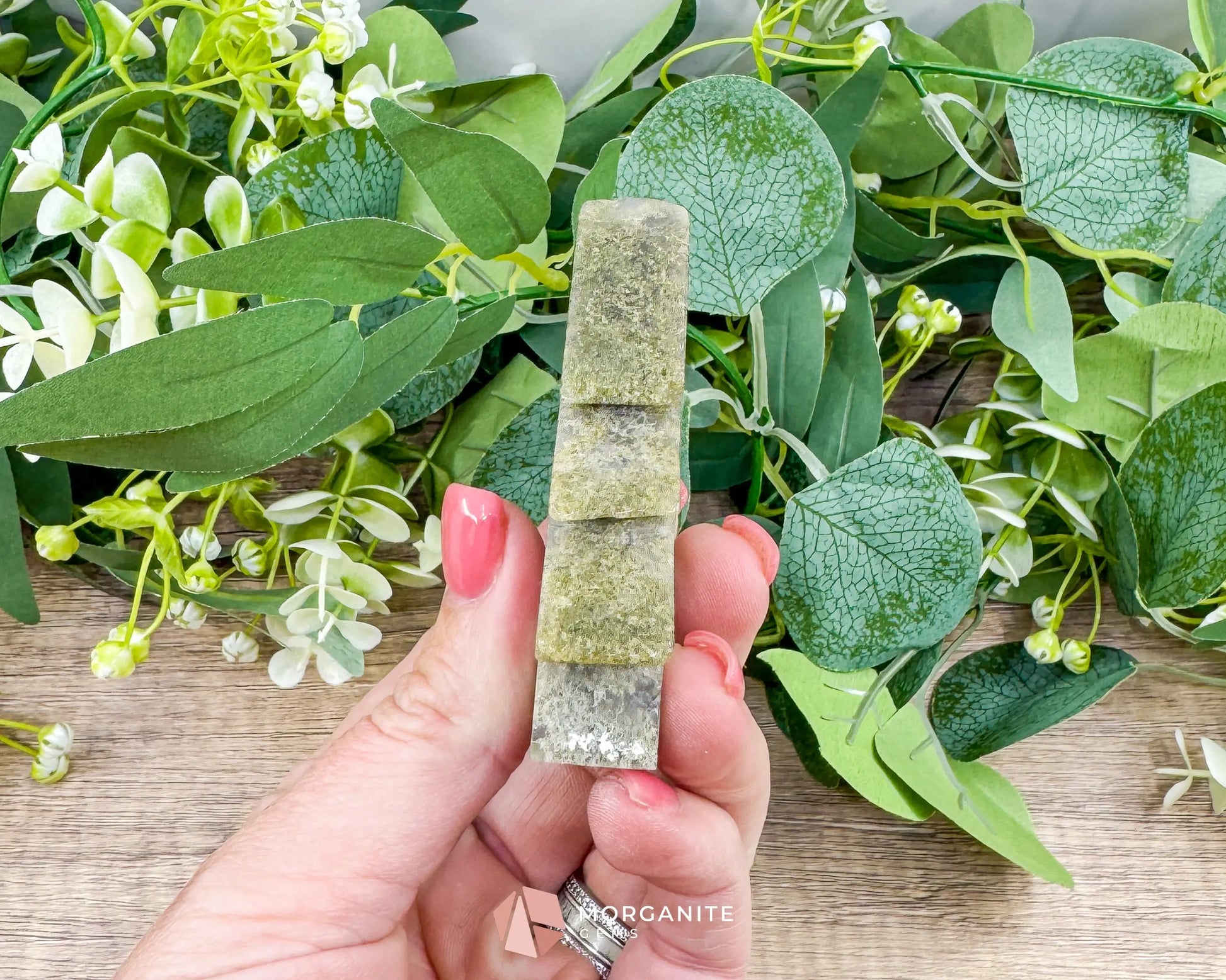 Moss Agate Tree Carving No. 1 | Self-Standing Crystal for Grounding Nature Connection & Healing - Metaphysical Crystals