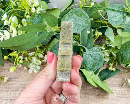 Moss Agate Tree Carving No. 1 | Self-Standing Crystal for Grounding Nature Connection & Healing - Metaphysical Crystals