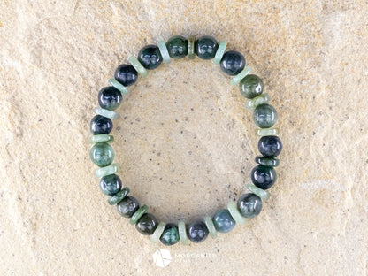 Green Jade Bracelet-Morganite Gems