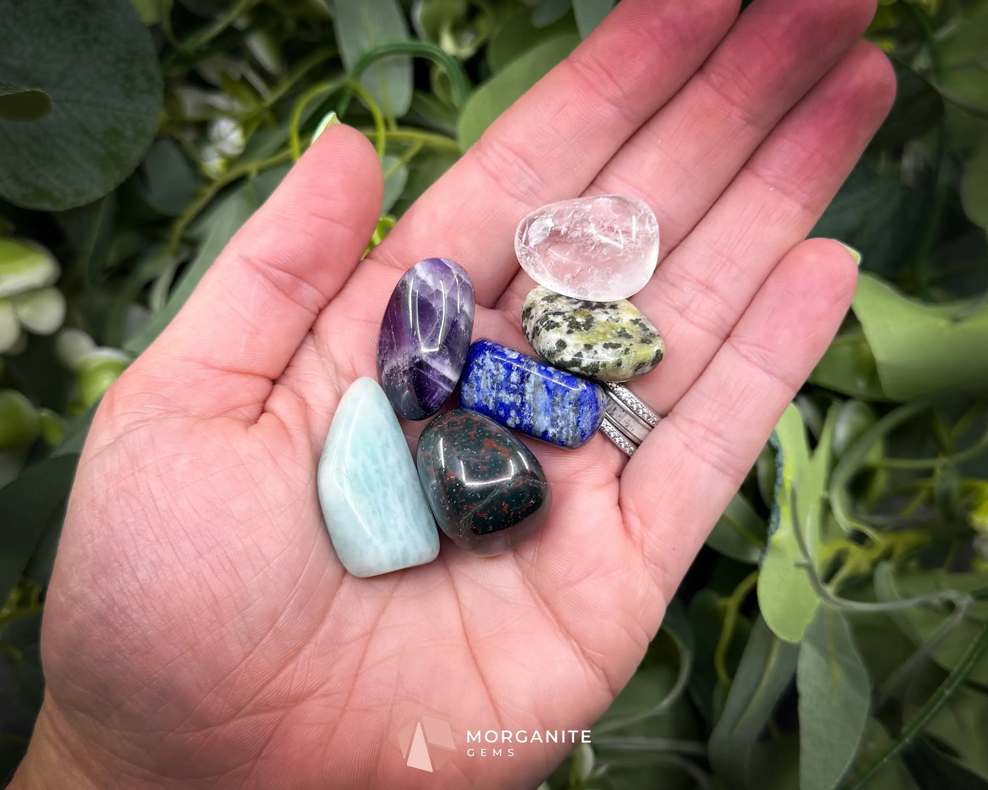 Pisces Zodiac Crystal Set | 6 Gemstones + Selenite Spiral Cage & Gift Box - Metaphysical Crystals