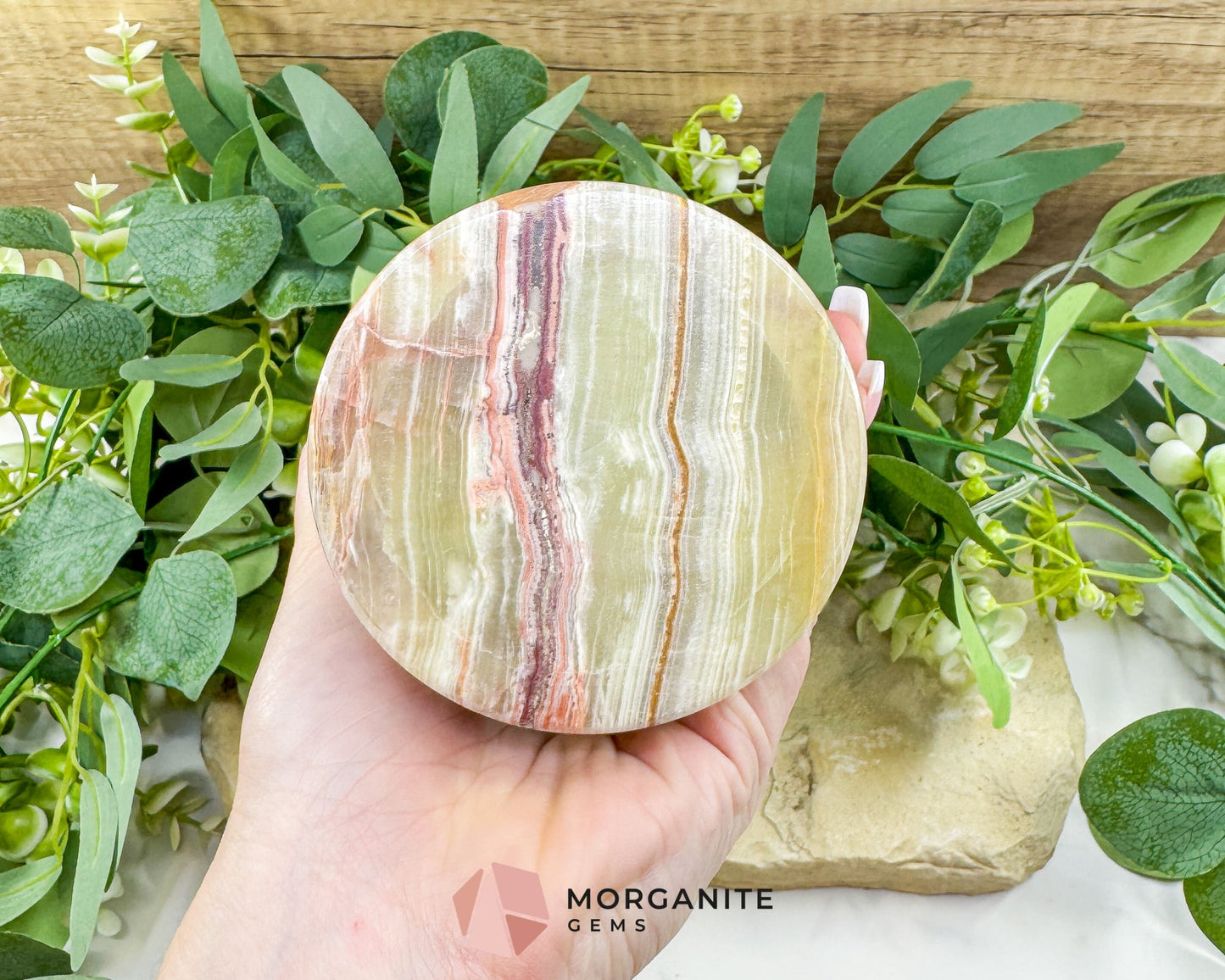 Hand-Carved Onyx Soap Dispenser No.1 – Natural Stone Bathroom Accessory with Stainless Steel Pump - Metaphysical