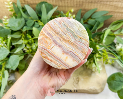 Hand-Carved Onyx Soap Dispenser No.2 – Natural Stone Bathroom Accessory with Stainless Steel Pump - Metaphysical