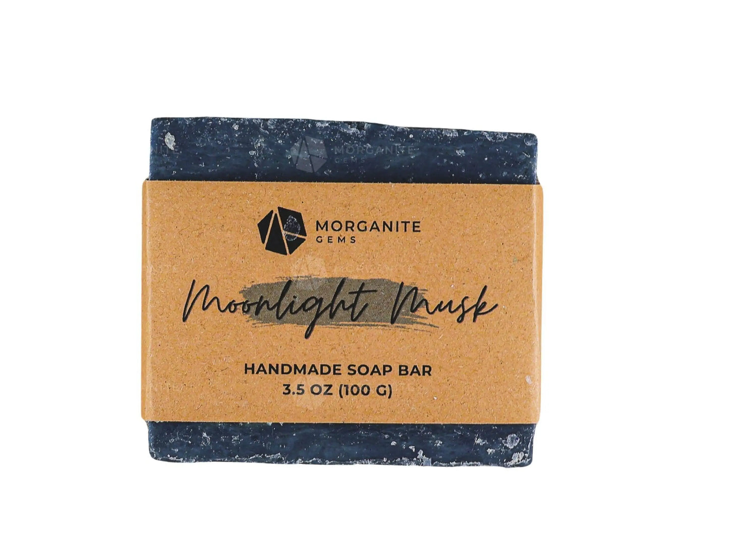 Handmade Soap Bar with Essential Oils and Shea Butter-Morganite Gems