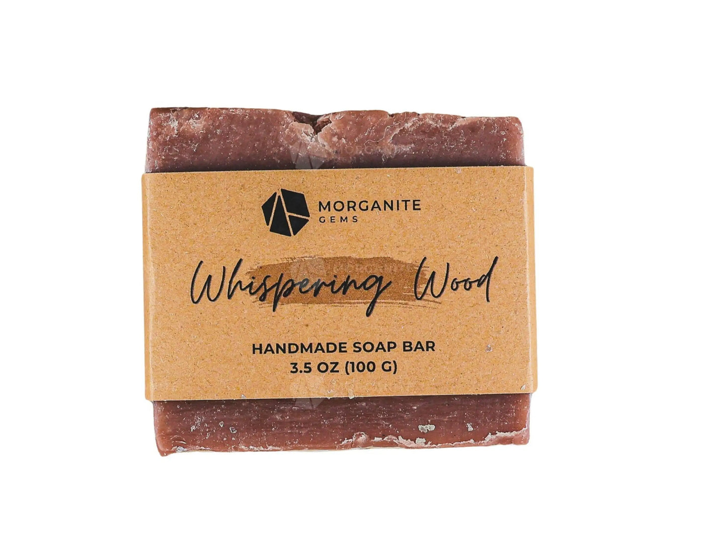 Handmade Soap Bar with Essential Oils and Shea Butter-Morganite Gems