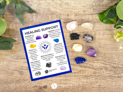 Healing Support Crystal Set – Restore Balance and Inner Strength