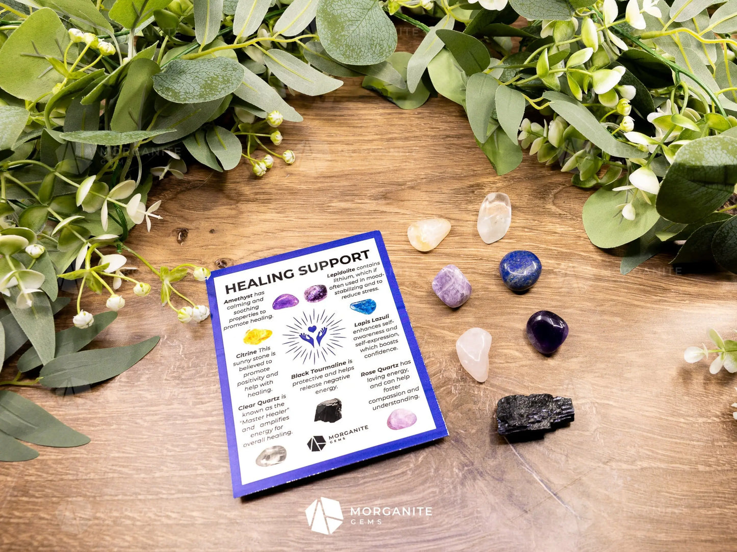 Healing Support Crystal Set – Restore Balance and Inner Strength