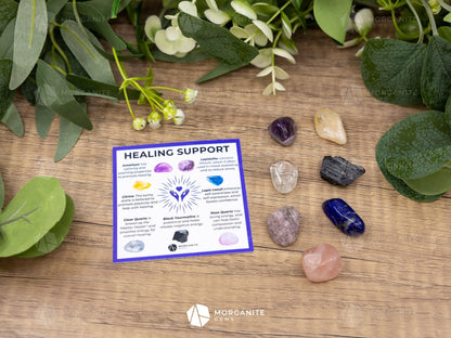 Healing Support Crystal Set – Restore Balance and Inner Strength