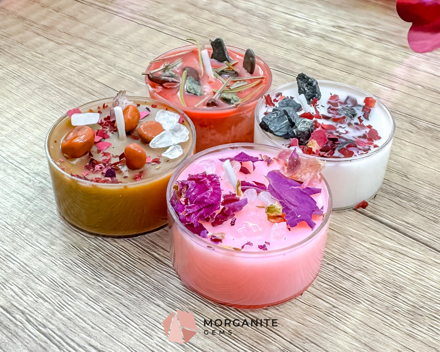 Heartbreaker Tea Light Candle Set | Bold Valentine Soy Tea Lights | Deep & Dramatic Gift Set - Container Candles