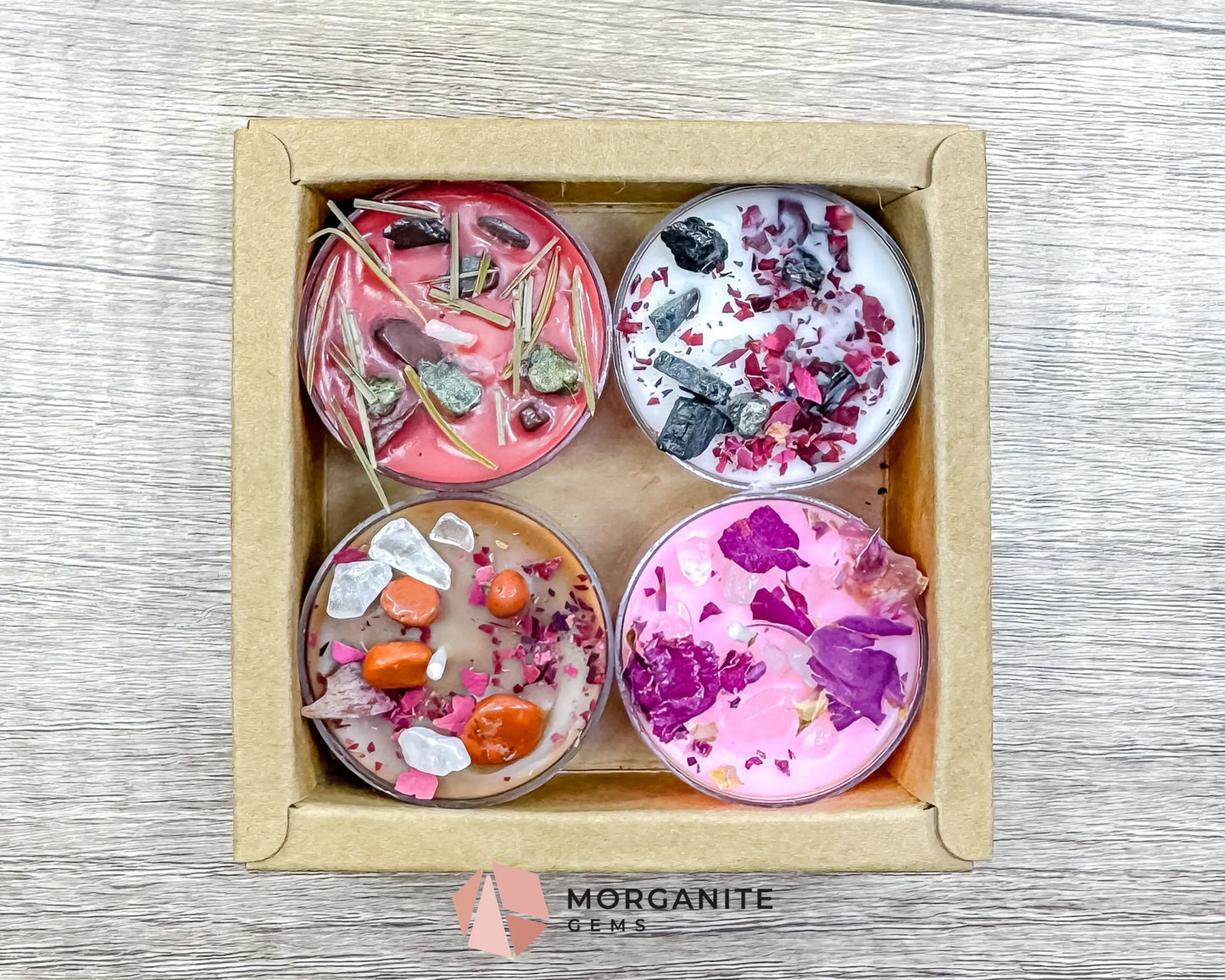 Heartbreaker Tea Light Candle Set | Bold Valentine Soy Tea Lights | Deep & Dramatic Gift Set - Container Candles