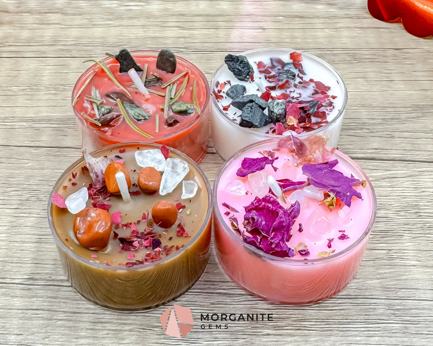 Heartbreaker Tea Light Candle Set | Bold Valentine Soy Tea Lights | Deep & Dramatic Gift Set - Container Candles