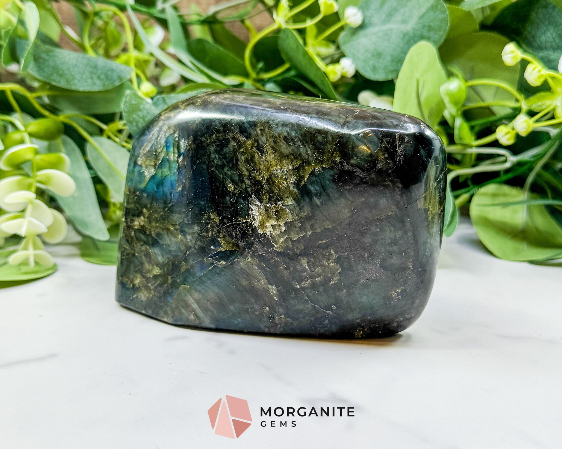 High-Flash Labradorite Polished Freeform No. 11 (928g) – Extra Large ’Stone of Transformation’ Specimen - Metaphysical