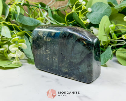 High-Flash Labradorite Polished Freeform No. 11 (928g) – Extra Large ’Stone of Transformation’ Specimen - Metaphysical