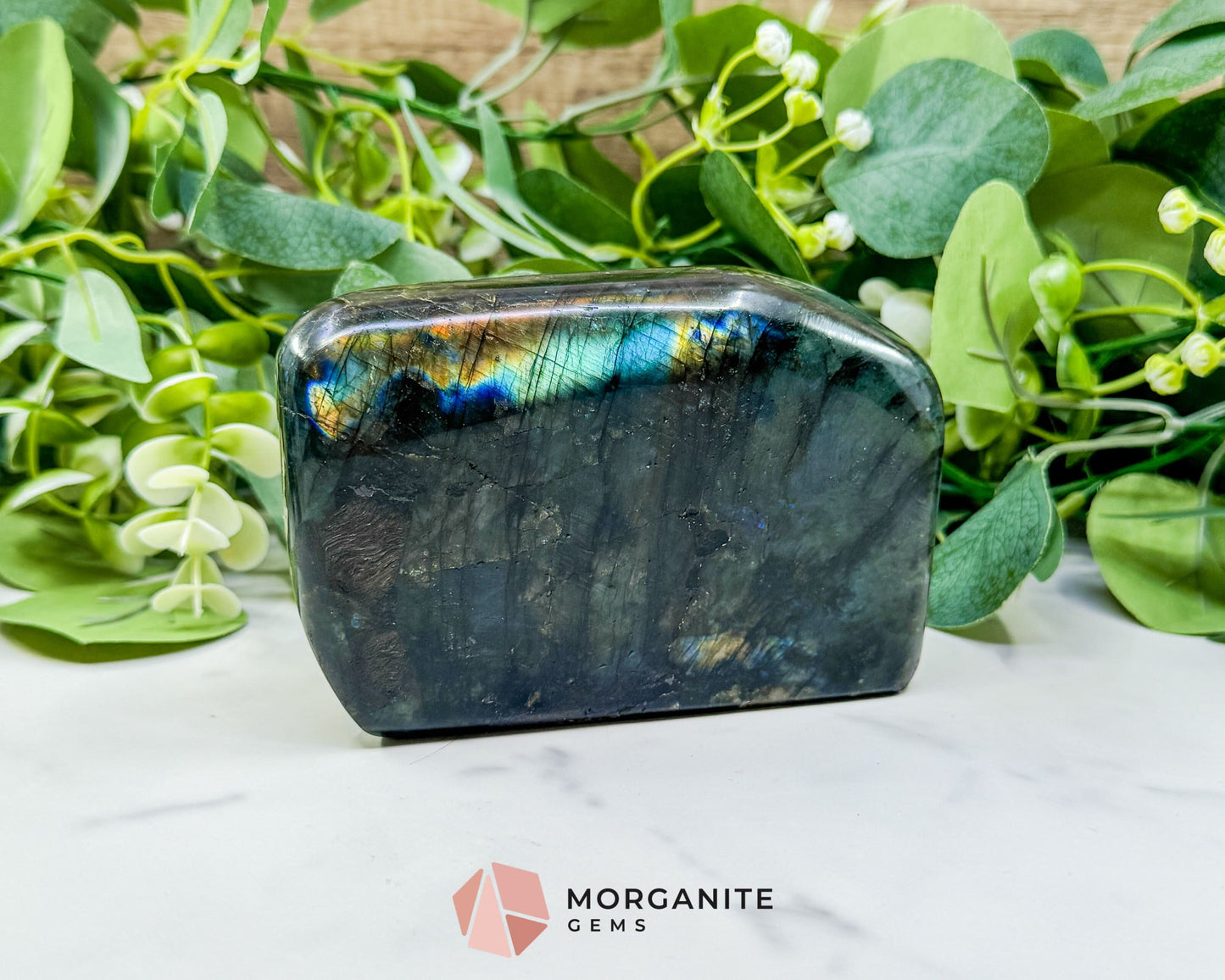 High-Flash Labradorite Polished Freeform No. 11 (928g) – Extra Large ’Stone of Transformation’ Specimen - Metaphysical