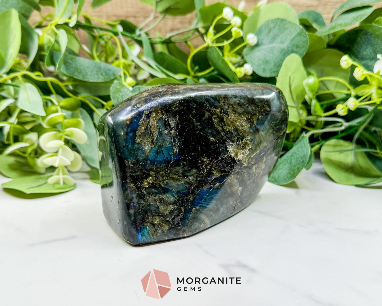 High-Flash Labradorite Polished Freeform No. 11 (928g) – Extra Large ’Stone of Transformation’ Specimen - Metaphysical