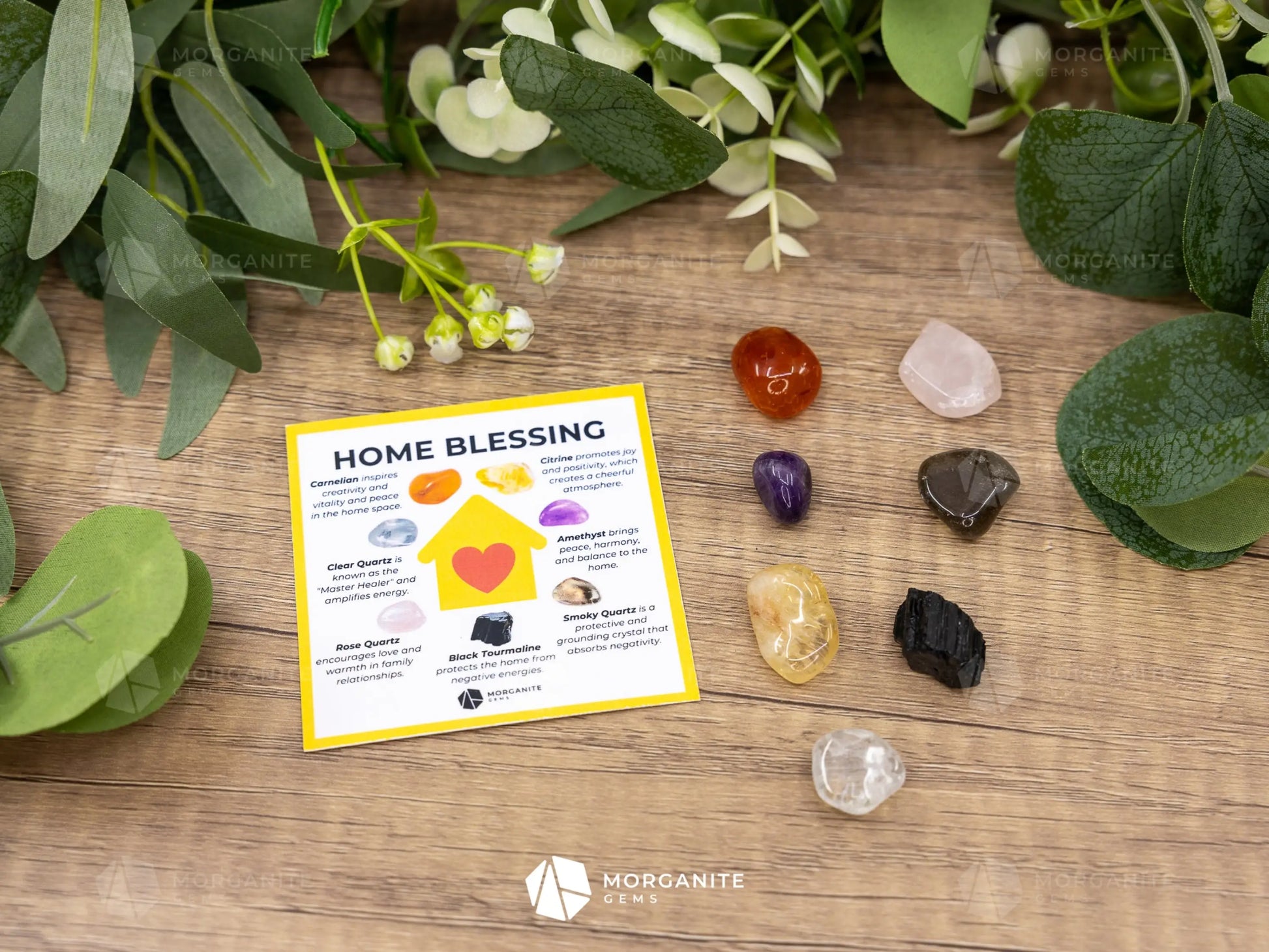 Home Blessing Crystal Set - Cleanse Protect and Invite Peace