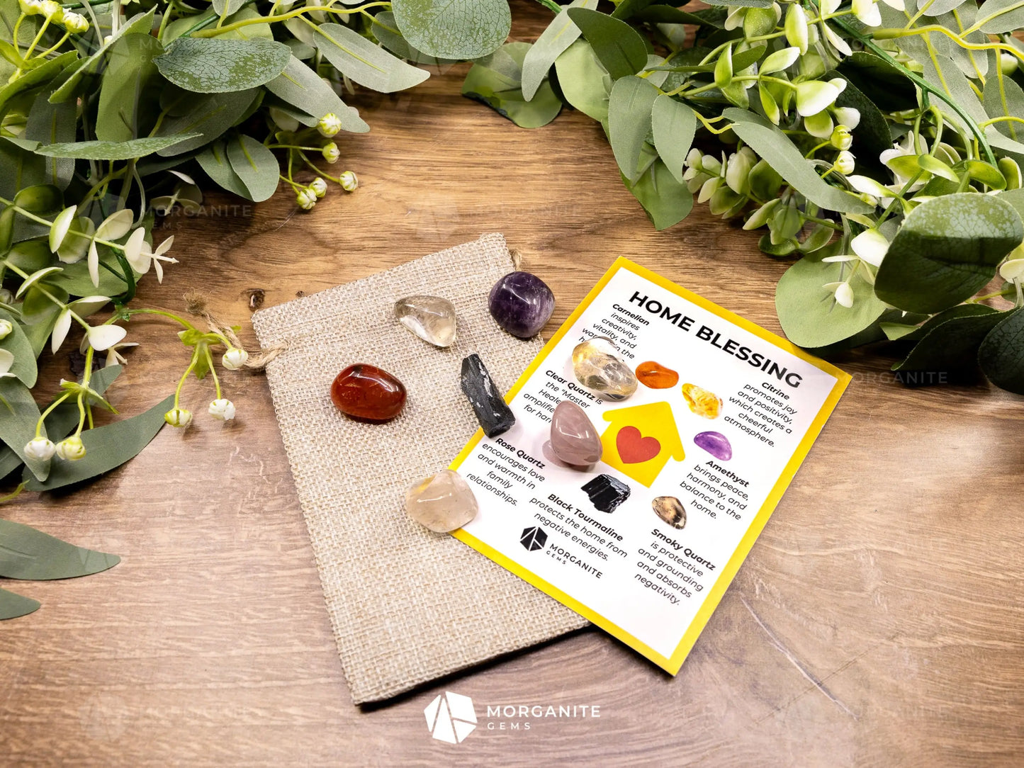 Home Blessing Crystal Set - Cleanse Protect and Invite Peace - Standard