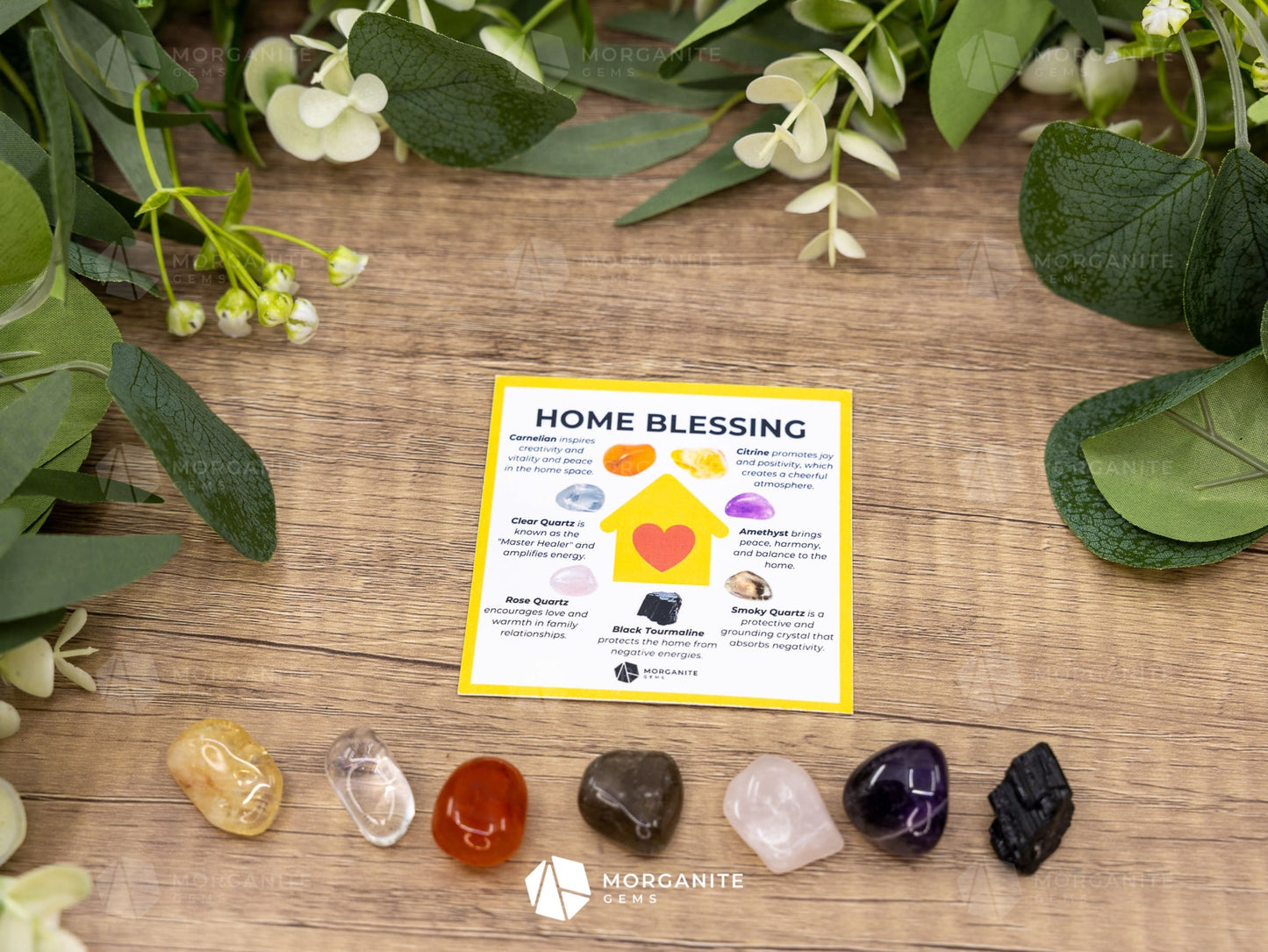 Home Blessing Crystal Set - Cleanse Protect and Invite Peace - Mini