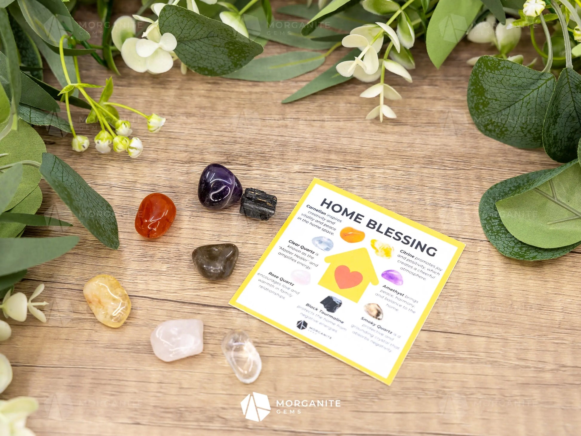 Home Blessing Crystal Set - Cleanse Protect and Invite Peace