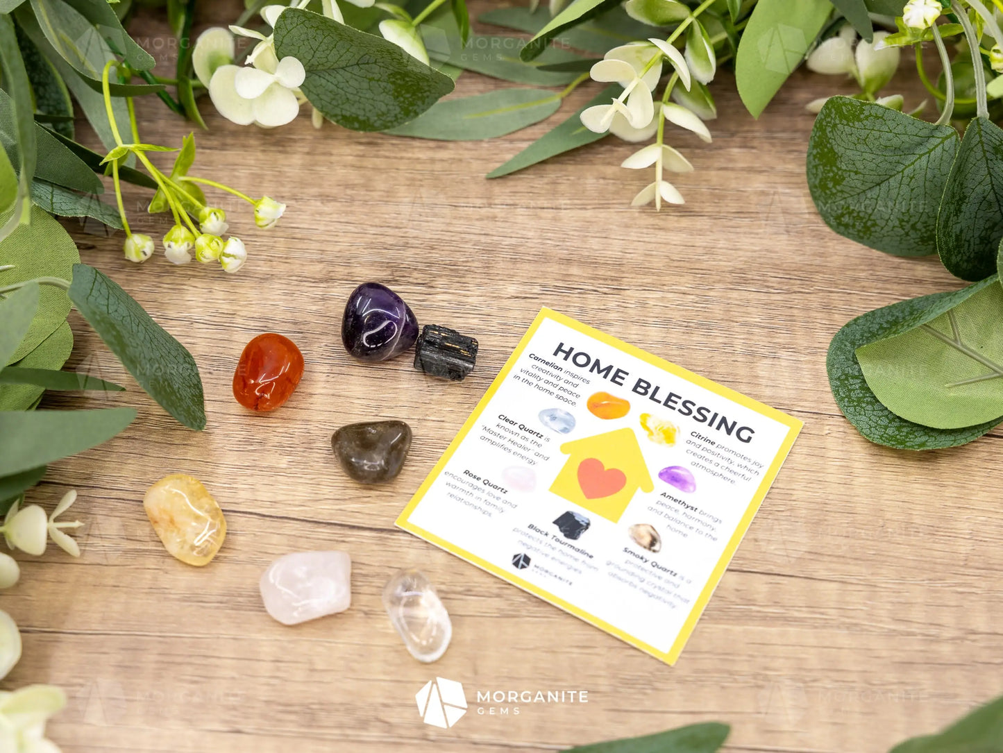 Home Blessing Crystal Set - Cleanse Protect and Invite Peace