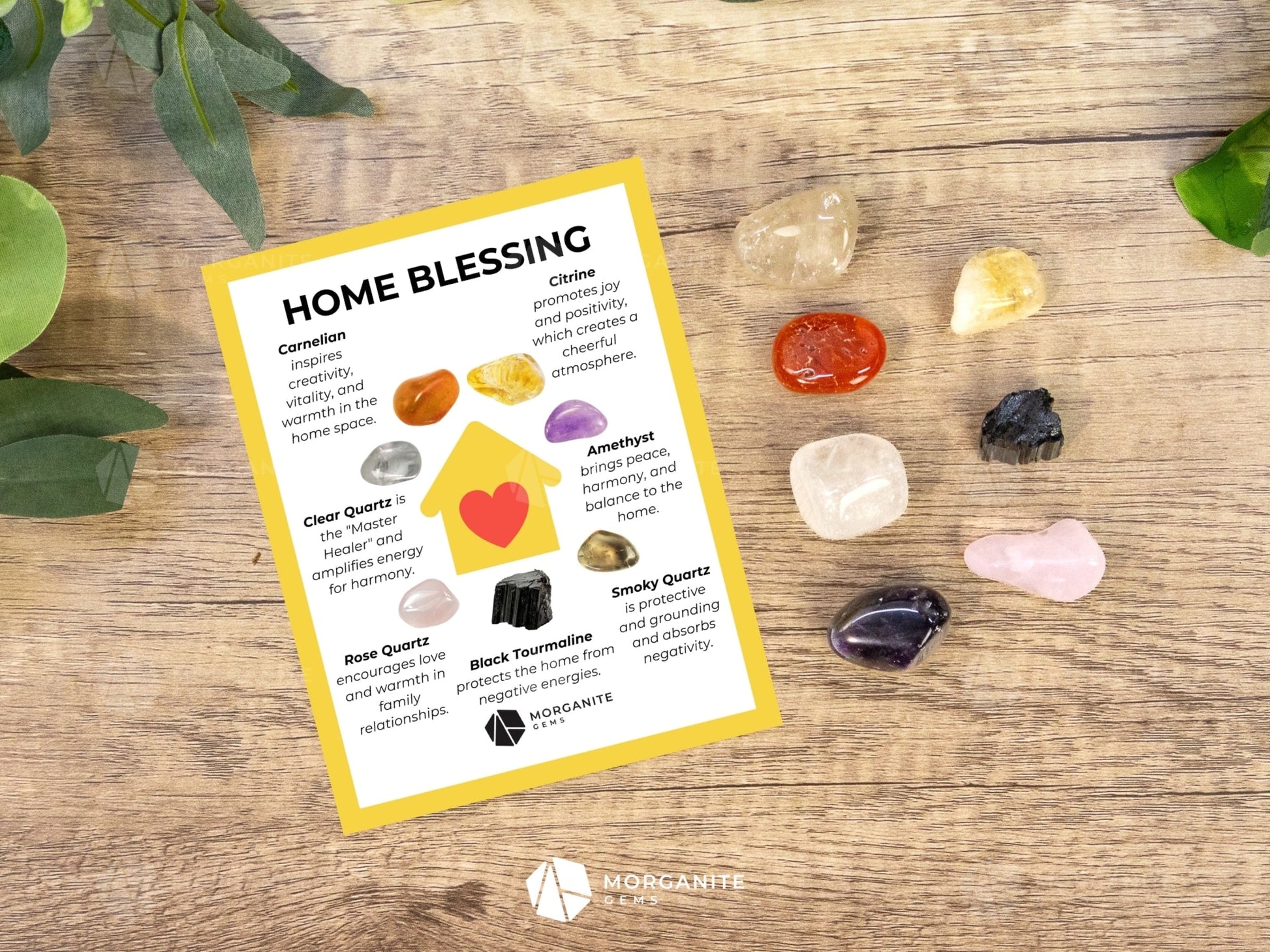 Home Blessing Crystal Set - Cleanse Protect and Invite Peace