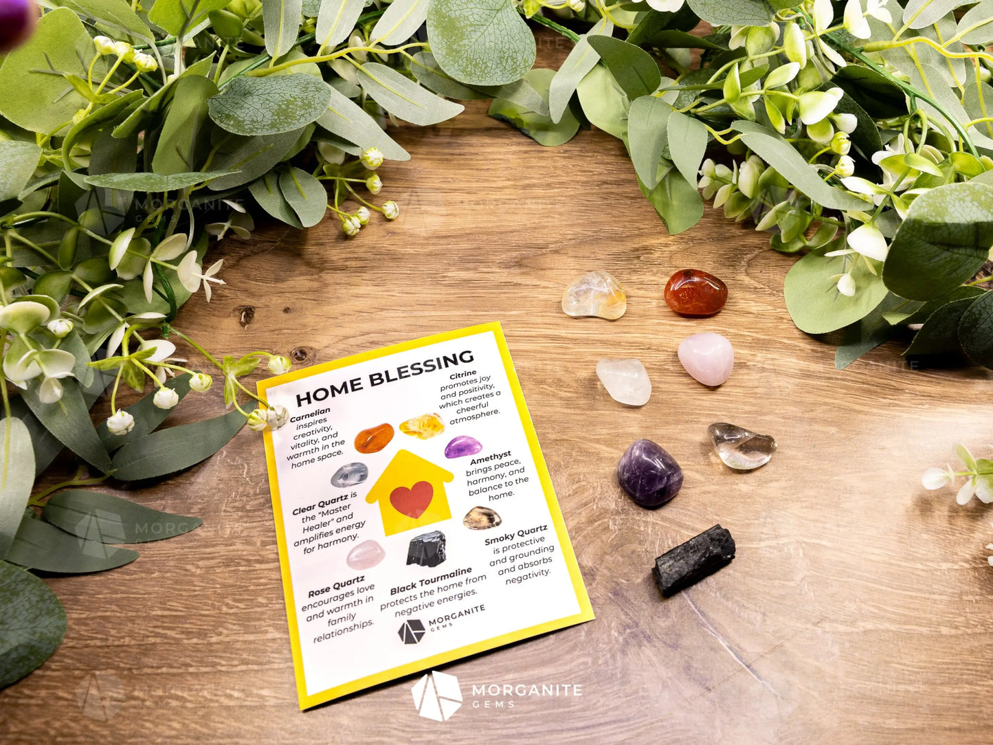 Home Blessing Crystal Set - Cleanse Protect and Invite Peace