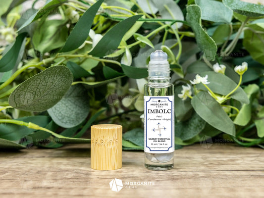 Imbolc Crystal Infused Roll-On Essential Oil Blend Sabbat - Essential Oil