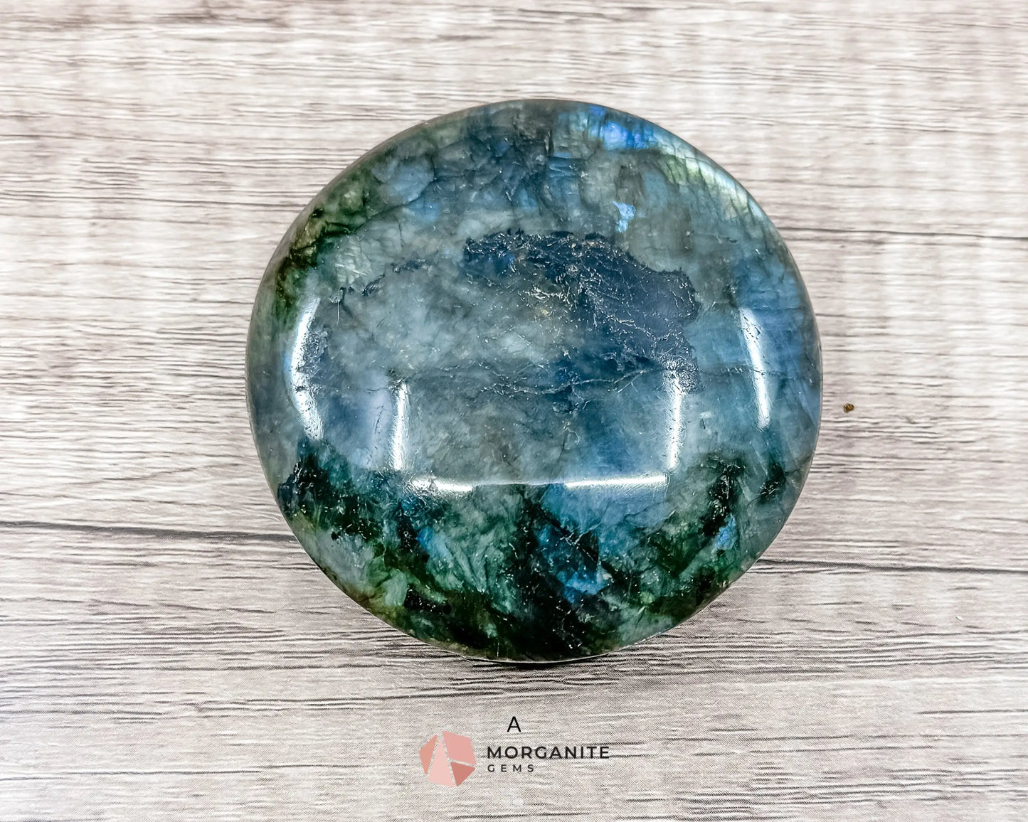 Labradorite Extra Large Palm Stone – A Gem of Mystical Beauty-Morganite Gems
