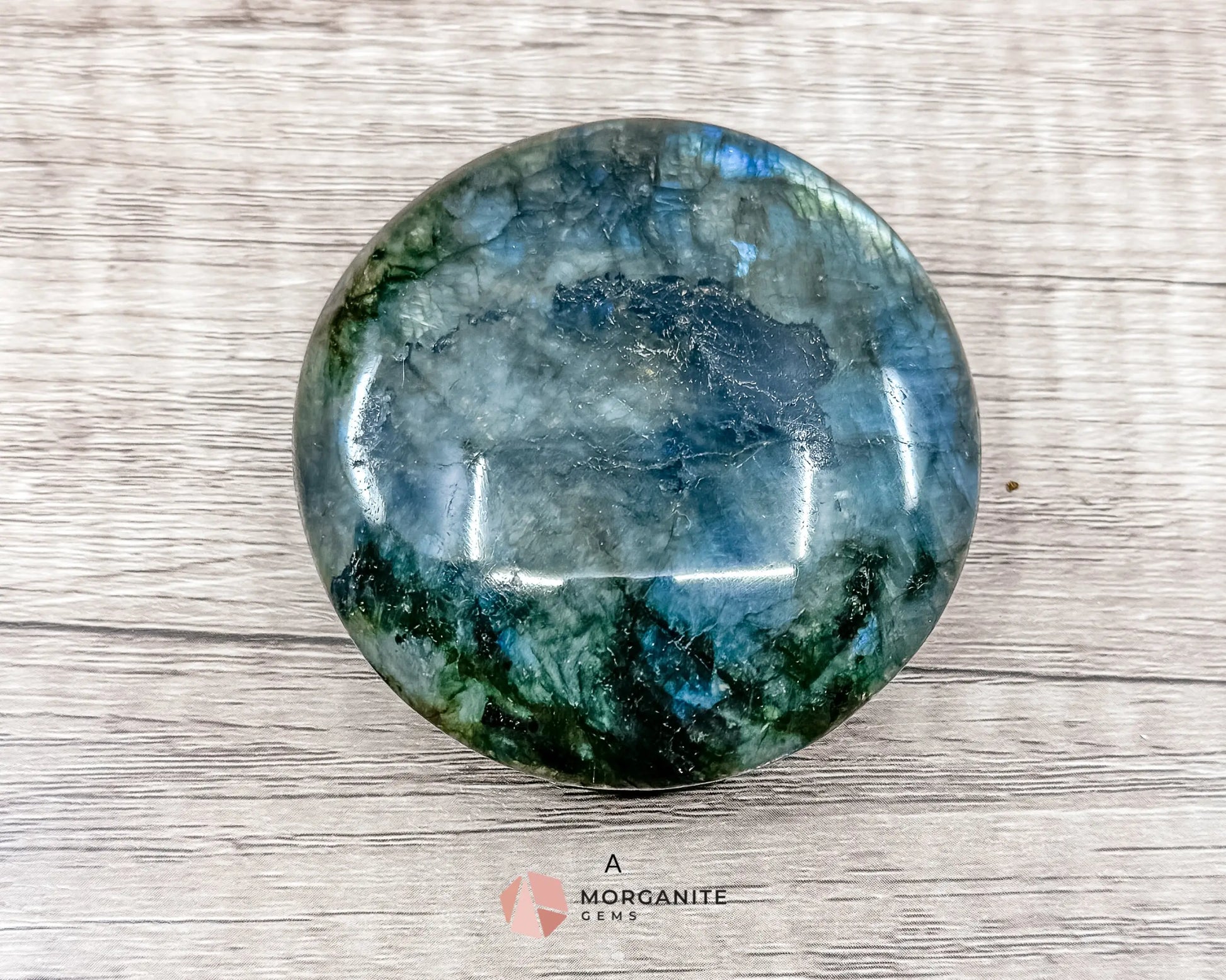 Labradorite Extra Large Palm Stone – A Gem of Mystical Beauty-Morganite Gems