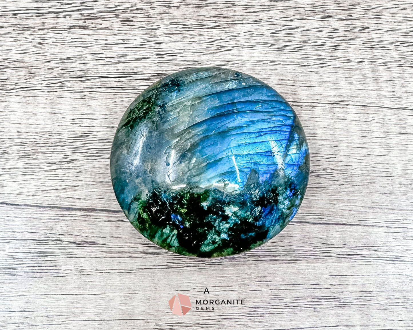 Labradorite Extra Large Palm Stone – A Gem of Mystical Beauty-Morganite Gems