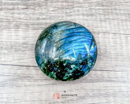 Labradorite Extra Large Palm Stone – A Gem of Mystical Beauty-Morganite Gems