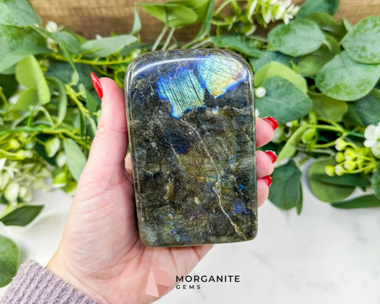 Labradorite Freeform No.3 – Polished Standing Crystal for Protection Intuition & Energy Shielding - Metaphysical