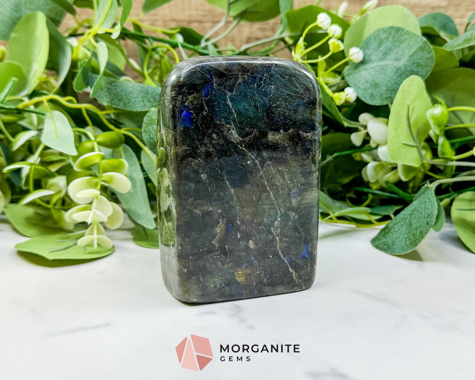 Labradorite Freeform No.3 – Polished Standing Crystal for Protection Intuition & Energy Shielding - Metaphysical