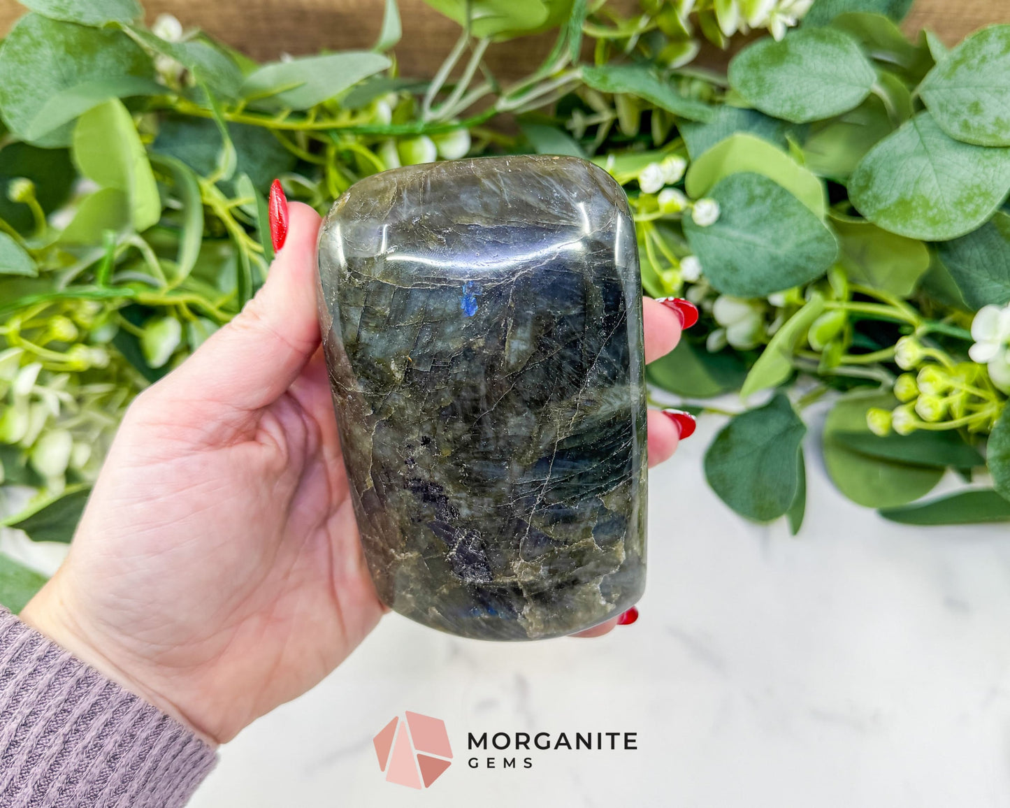 Labradorite Freeform No.3 – Polished Standing Crystal for Protection Intuition & Energy Shielding - Metaphysical