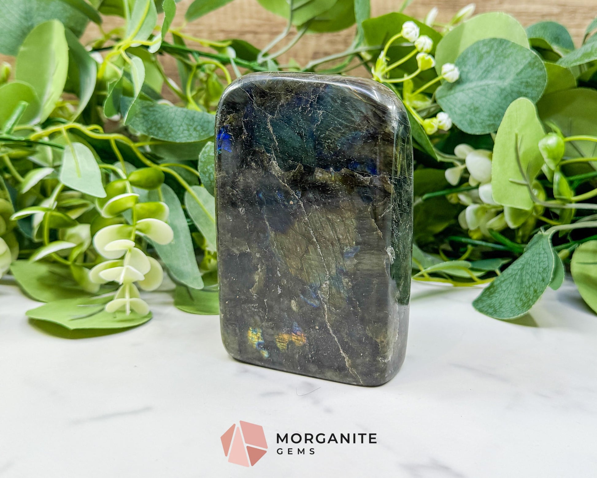 Labradorite Freeform No.3 – Polished Standing Crystal for Protection Intuition & Energy Shielding - Metaphysical