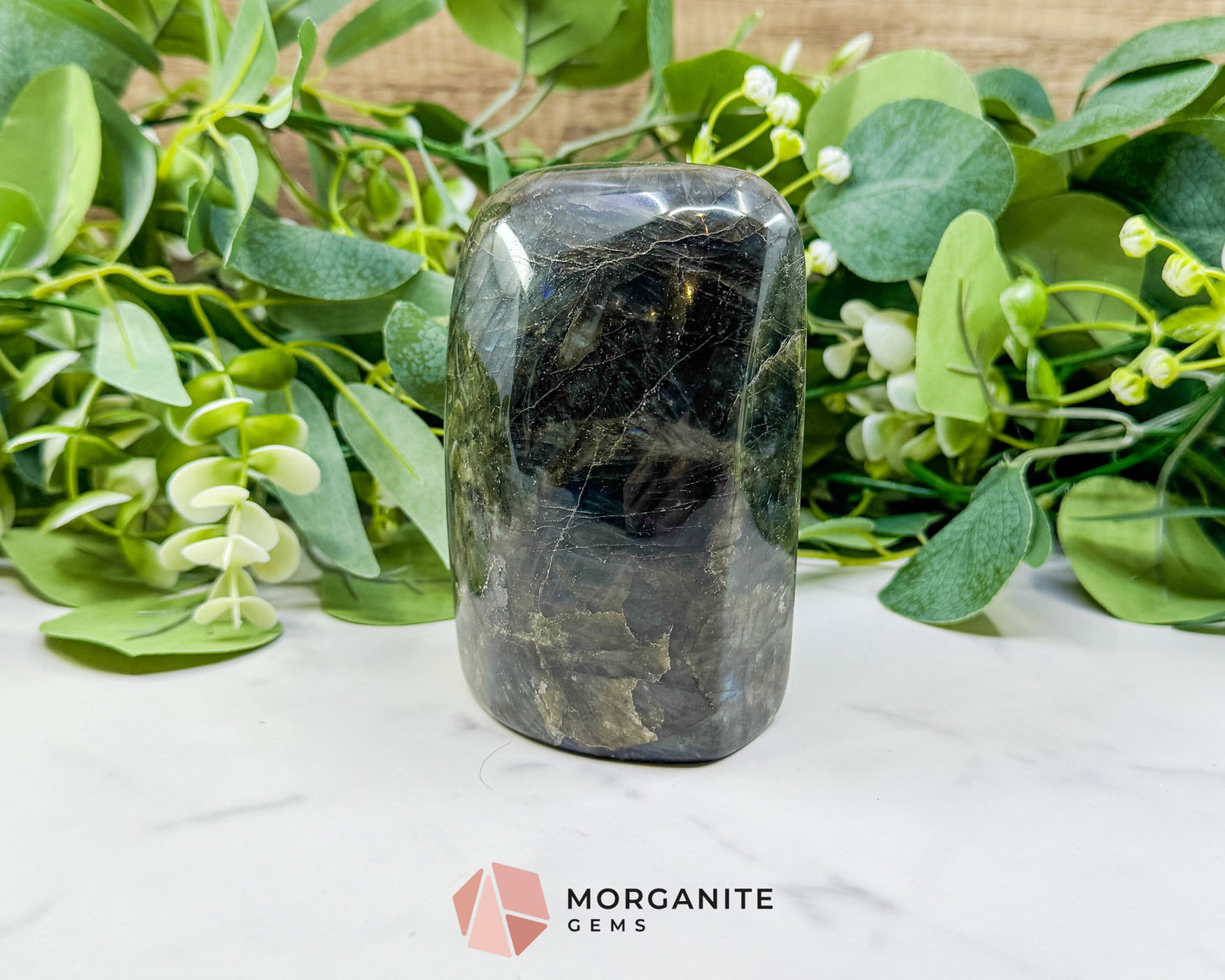 Labradorite Freeform No.3 – Polished Standing Crystal for Protection Intuition & Energy Shielding - Metaphysical