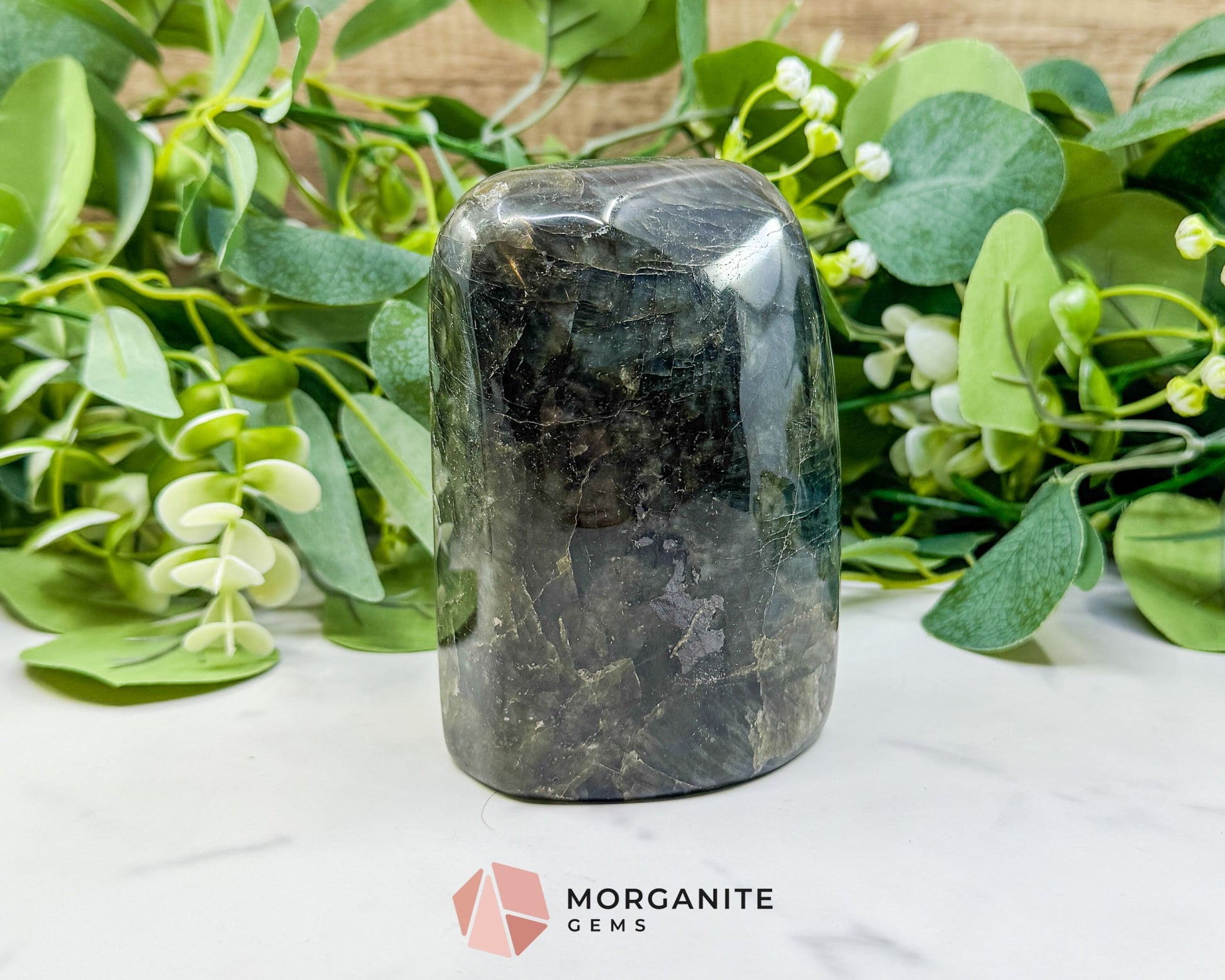 Labradorite Freeform No.3 – Polished Standing Crystal for Protection Intuition & Energy Shielding - Metaphysical