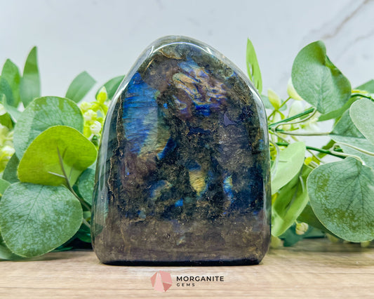 Labradorite Freeform No.7 – 1.09kg Polished Standing Crystal for Intuition Aura Protection & Inner Power - Metaphysical